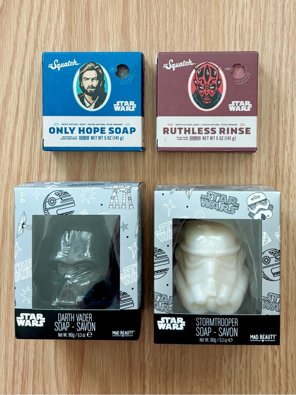 Star Wars Collectibles Soaps — Dr. Squatch and Mad Beauty 4X